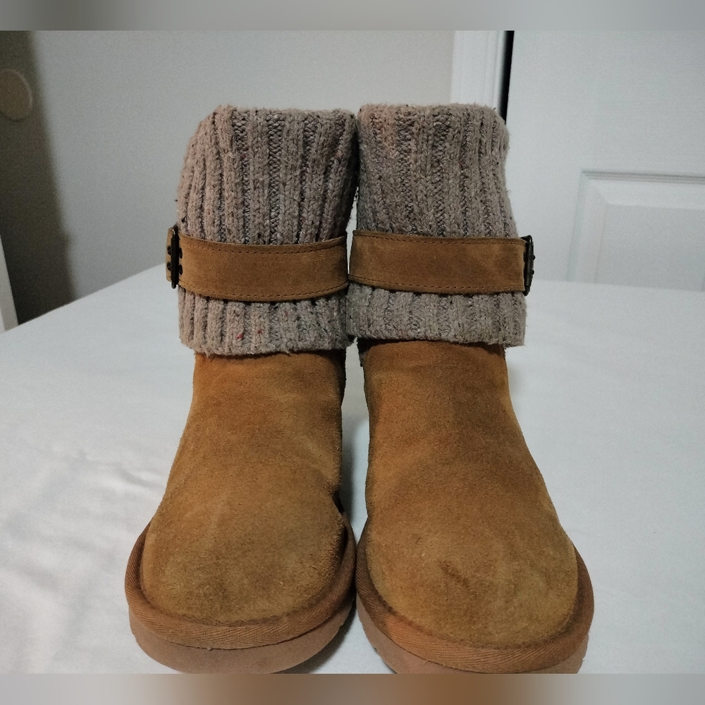 UGG Cambridge Knit Suede Boots Size 7